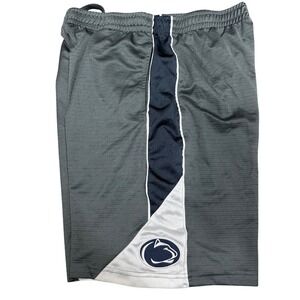 Colosseum Penn State Nittany Lions Mens Shorts Large Gray Mesh Athletic NCAA